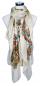 Preview: Schal 100% Seide Paj Bunt Festlich Hell Sommerlich Beige Braun